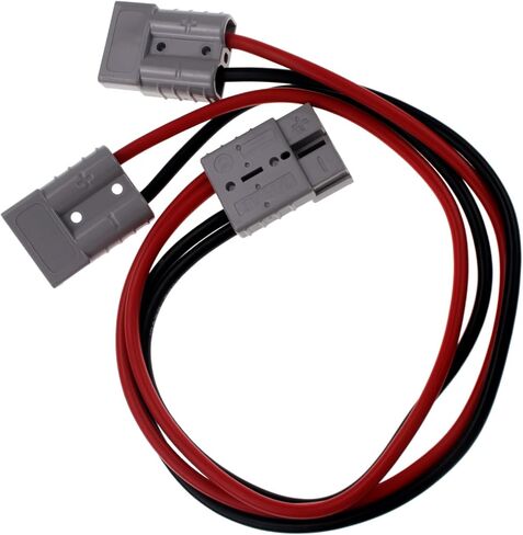 بطارية 175 أمبير، توصيل سريع، قطع التوصيل، وصلات كابلات 6AWG لموصل أندرسون، توصيل واحد إلى واحد، موصل رافعة شوكية كهربائية (2 * 6 AWG 47 بوصة) in Saudi Arabia