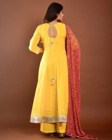 Indian Kurti for Womens With Palazzo | Rayon Printed Kurta Dupatta Kurtis Dress For Women Tops Tunic in Saudi Arabia