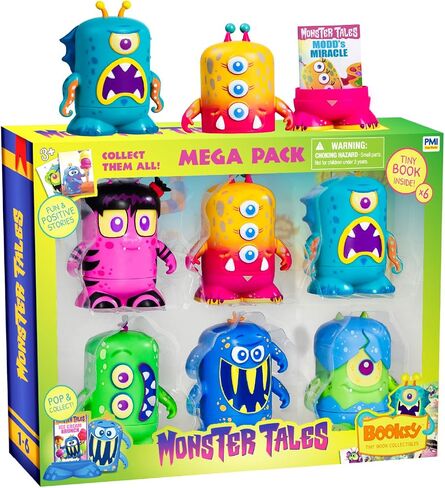 BOOKSY - Monster Tales Collector Display Set - 1 Mini Monster Bookshelf, 1 Mini Booksy Figure, and 1 Miniature Book Filled with Over 40 Pages of Illustrations & Storytelling in Saudi Arabia