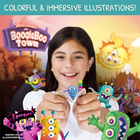 BOOKSY - Monster Tales Collector Display Set - 1 Mini Monster Bookshelf, 1 Mini Booksy Figure, and 1 Miniature Book Filled with Over 40 Pages of Illustrations & Storytelling in Saudi Arabia