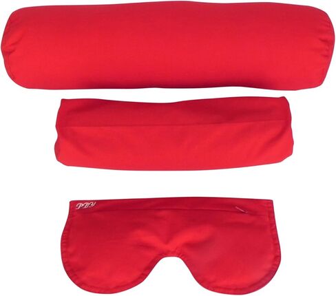 Meditation Kit, 3 Piece Yoga Set, Eye Pillow Buckwheat Hull Filled, Back Bolster/Cushion Fiber Filled, Neck Bolster Buckwheat Hull Filled in Saudi Arabia