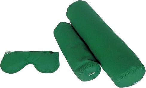 Meditation Kit, 3 Piece Yoga Set, Eye Pillow Buckwheat Hull Filled, Back Bolster/Cushion Fiber Filled, Neck Bolster Buckwheat Hull Filled in Saudi Arabia