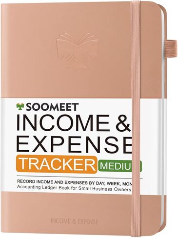 Income and Expense Tracker – Accounting and Bookkeeping Ledger Book for Small Business – Hardcover Notebook with Receipt Pocket – Undated, A5, 5.7″ x 8.3″ (Dark Blue) in Saudi Arabia