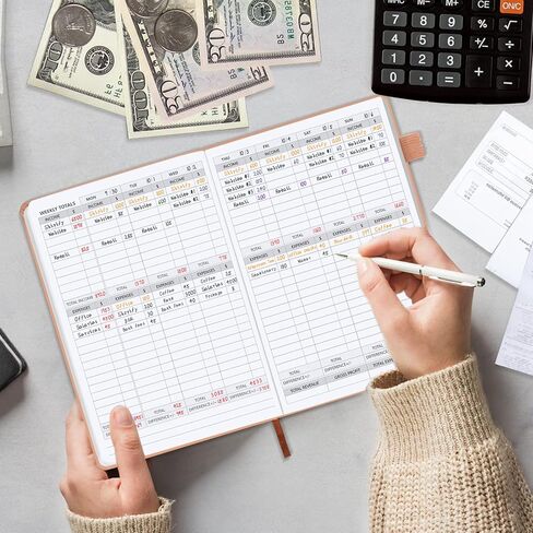 Income and Expense Tracker – Accounting and Bookkeeping Ledger Book for Small Business – Hardcover Notebook with Receipt Pocket – Undated, A5, 5.7″ x 8.3″ (Dark Blue) in Saudi Arabia