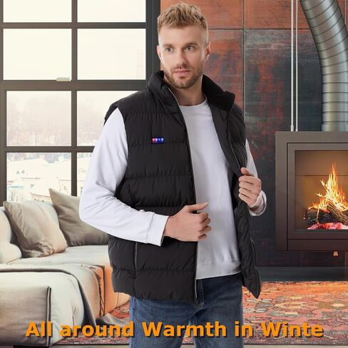 Heated Vest, 23 Heating Zones, Men's Heated Vest with 20000mah 7.4V Battery Pack, Washable, Rechargeable in Saudi Arabia