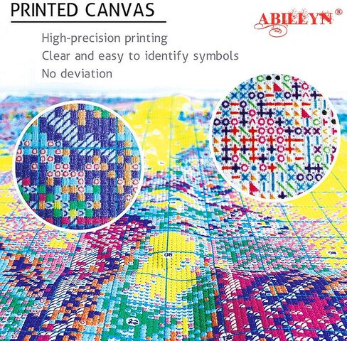 Abillyn Embroidery Cross Stitch Kits Cat on Hanging Basket Stamped with Printed Pattern Starter Kit (Kitten) in Saudi Arabia