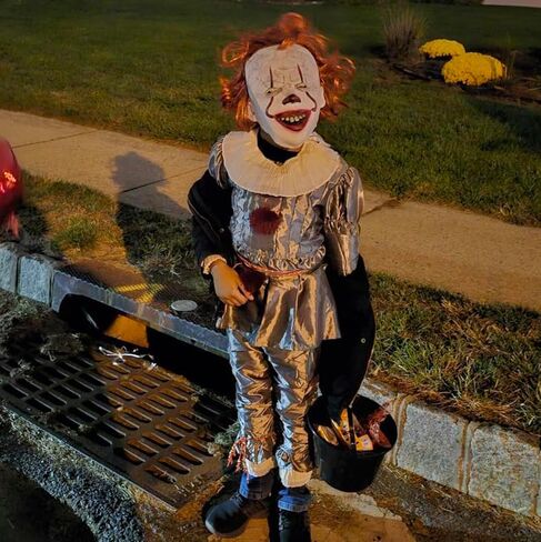 Scary IT Clown Costume Halloween Cosplay for Kids in Saudi Arabia