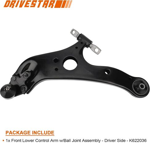 6 قطع من ذراع التحكم الأمامي السفلي من DRIVESTAR مع مجموعة تعليق وصلة كروية، تناسب 2011-2019 لسيارة Toyota Sienna، استبدل K622036 K622035 K750574 ES800997 ES800998 in Saudi Arabia