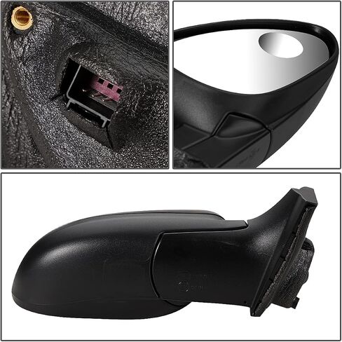 DNA Motoring OEM-MR-GM1320432 Factory Style Manual Left Side View Door Mirror, Black in Saudi Arabia