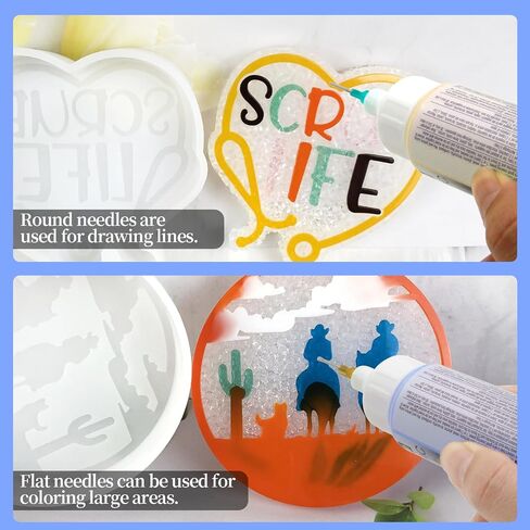 6 Packs Precision Applicator Caps for 2 Ounce Acrylic Paint Bottle, Precision Tip Applicator Bottle Caps, Car Freshie Supplie, Precision Cap for Paint in Saudi Arabia