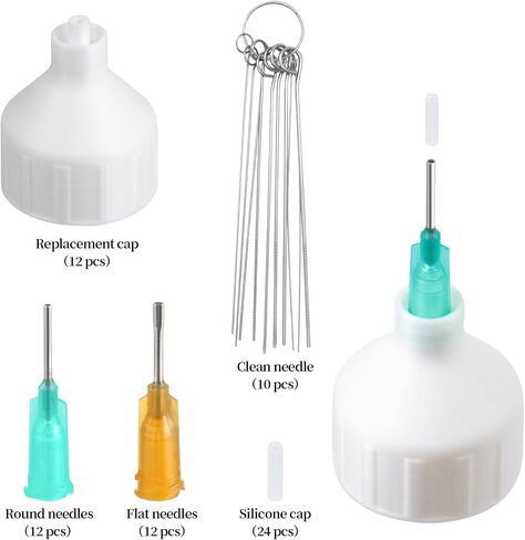 6 Packs Precision Applicator Caps for 2 Ounce Acrylic Paint Bottle, Precision Tip Applicator Bottle Caps, Car Freshie Supplie, Precision Cap for Paint in Saudi Arabia