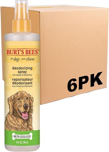 Burt's Bees for Pets Natural Deodorizing Spray for Dogs | Best Dog Spray for Smelly Dogs | Made with Apple & Rosemary | Cruelty Free, Sulfate & Paraben Free, pH Balanced for Dogs - Made in USA, 10 oz in Saudi Arabia