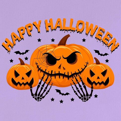 Women's Halloween Shirt:Pumpkin Art Patterns Crewneck Short Sleeve Halloween Party T-Shirt in Saudi Arabia