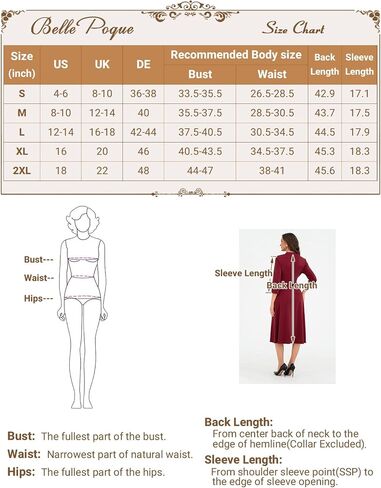 Belle Poque Women's Vintage Glitter Cocktail Dress Ruched V-Neck 3/4 Sleeve Tie Waist A-line Swing Wedding Guest Dress in Saudi Arabia