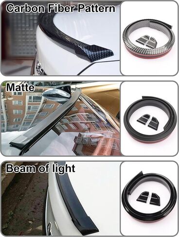 Universal Car Spoilers, 59 * 1.37inch/59 * 1.77inch, Supple and Durable for All Cars (Car Spoilers-TX1) in Saudi Arabia