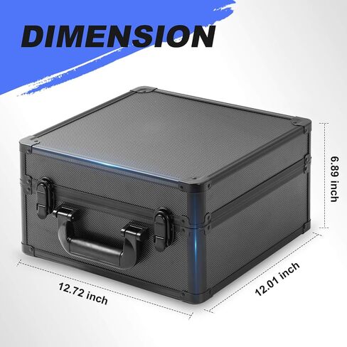 MOJOHAND (2024 New Upgrade) Graded Sports Card Storage Box, Card Storage Plus Box for Trading Card Storage Box, Graded Card Slab Carrying Case Fits PSA BGS FGS (Black&Blue-3) in Saudi Arabia