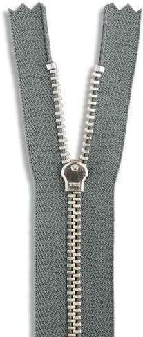 5 inch Metal Nickel Pant Zipper Black 5" Silver Brass Metal Heavy Duty Zippers Non Separating Sewing Zipper Craft Zippers in Saudi Arabia