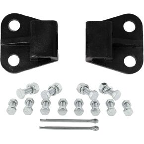 Cast Steel Mouning Bracket Kit for 0.640" Extra Heavy Duty Bar Type Mud Flap Hangers, Mounting Hole Centers: 2.0", Vertical