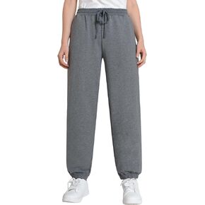 Weintee Women's Baggy Sweatpants Cinch Bottom Joggers with Pockets