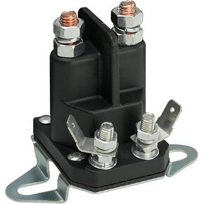 117-1197 Starter Solenoid w/ 2 Hole Bracket 12V 4 Terminal Compatible with Ex-Mark Lawn Boy and Toro Z Lawn Mowers 513075 104-3189