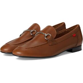 Womens Genuine Leather Comfort Slip On Buckle Dress Loafer