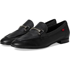 Womens Genuine Leather Comfort Slip On Buckle Dress Loafer