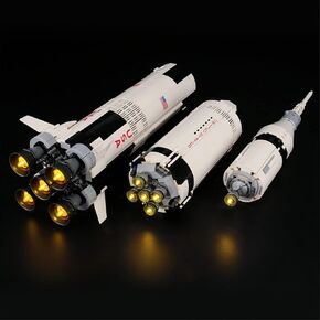 LIGHTAILING Led Lighting Kit for Lego- 21309 NASA Apollo Saturn V Building Blocks Model - LED Light Set Compatible with Lego Model(Not Include Lego Model)