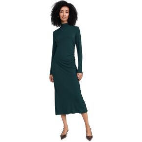 Vince Women's L/S Turtle NK Rouched Dress