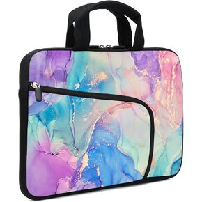 12 Inch Laptop Sleeve Carrying Bag with Handle， Front Pocket for Placing Power Adapter and Mouse for men women