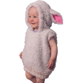Kids Sheep Costume Boys Girls Furry Hooded Vest Cute Animal Costume Little Lamb Christmas Outfits