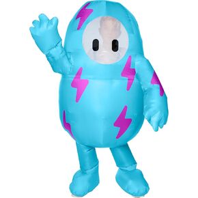 InSpirit Designs Fall Guys Blue Lightning Inflatable Kids Costume | Officially Licensed
