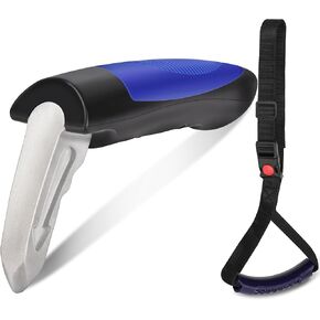 NINEMAX Car Door Handle for Elderly Car Door Handle Assist Support, Portable Car Grab Handle, Blue Car Door Latch Handle, Vehicle Support Handle Car Door Assist Bar with Strap Window Breaker