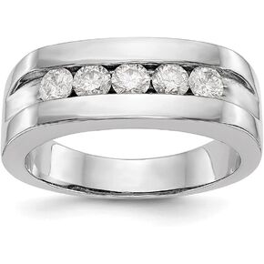 Diamond2Deal 14k White Gold 0.75Ct Lab Grown Diamond Engagement Rings VS-SI Clarity, G-H Color