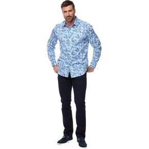 Robert Graham Men's Erasmus Long Sleeve Woven Button Down Shirt