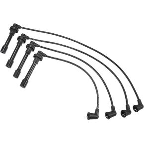 ACROPIX Car Spark Plug Coil Wires Ignition Coil Harness Cable 7mm Fit for Honda Accord 1994-2002 Civic 1999-2000 No.32700P0HA00 - Pack of 4