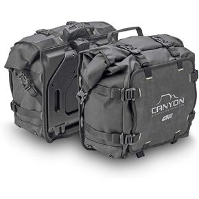 GIVI Canyon Monokey 25 Liter Water Resistant Saddlebags (Left and Right - GRT720)