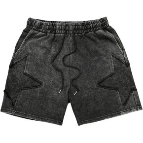 Verdusa Men's Drawstring Waist Straight Leg Casual Bermuda Shorts with Pockets