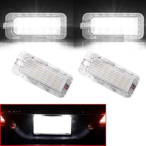Leesoot 2 Pcs Error Free Xenon White LED License Plate Light Compatible with 2009-2018 Ford Explorer Fiesta Fusion Escape Focus Mondeo Lincoln MKC Rear License Tag Lights Lamp BB5Z-13550-A
