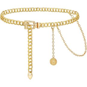 Suyi Chain Belt for Women Layered Chunky Waist Chain for Dresses
