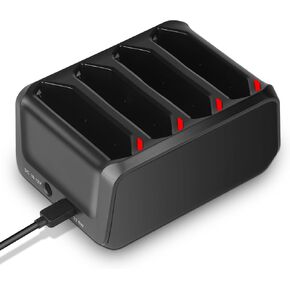 4 Slots Battery Charging Cradle for Zebra Symbol TC70,TC77,TC72,TC75 Battery, Charging Accessories for Zebra Scanner Battery