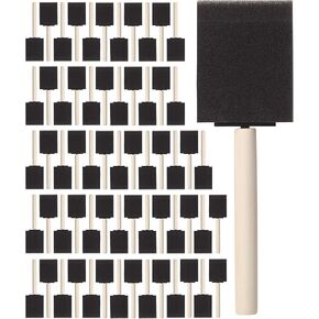 Bates- Foam Paint Brushes, 2-Inch, 64 Pack, Sponge Brushes, Sponge Paint Brush, Foam Brushes for Painting, Foam Brushes for Staining, Paint Sponges, Foam Brushes for Mod Podge Brushes