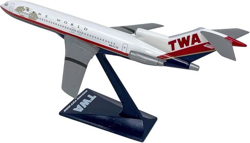 مصغرات الطيران TWA (95-01) 727-200 شركة طيران ترانس وورلد بمقياس 1:200 - نموذج طائرة بلاستيكية سهلة التركيب - نسخة طبق الأصل من شركة طيران ترانس وورلد رقم ABO-72720H-022 in Kuwait