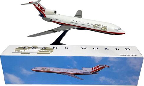 مصغرات الطيران TWA (95-01) 727-200 شركة طيران ترانس وورلد بمقياس 1:200 - نموذج طائرة بلاستيكية سهلة التركيب - نسخة طبق الأصل من شركة طيران ترانس وورلد رقم ABO-72720H-022 in Kuwait