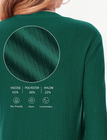 BB&KK Cardigan Sweaters for Women Trendy Ribbed Long Sleeve Open Front Knit Casual Fall Outwear Duster with Pockets in Saudi Arabia