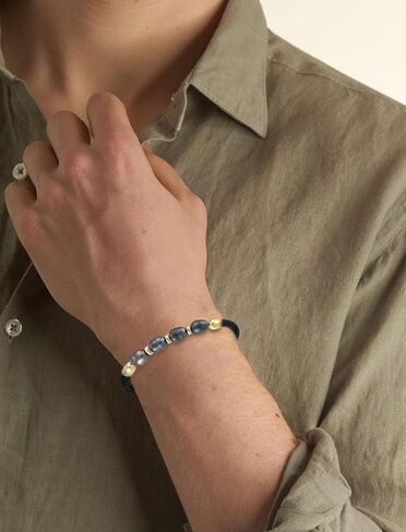 Freshwater Pearl Leather Bracelets for Men, Stainless Steel Braided Bracelet Woven Wristband for Men Women Jewelry Gifts in Saudi Arabia