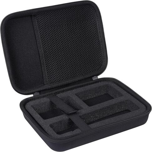 Aenllosi Hard Case for Canon PowerShot V10 Vlog Camera, Black | EVA case construction, Waterproof, drop-proof, compact with carabiner, adjustable strap, Smooth zipper, Case only in Kuwait