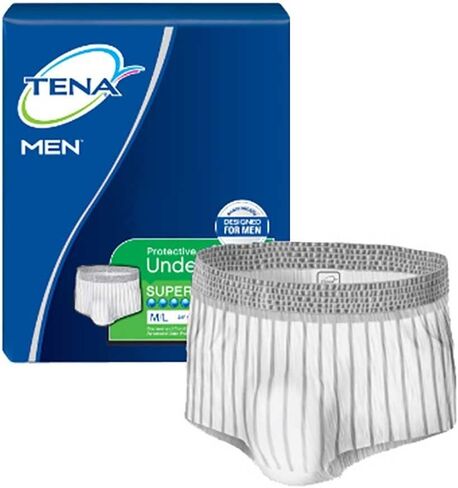 Tena Incontinence Underwear for Men, Protective, Medium/Large, 16 Count in Saudi Arabia