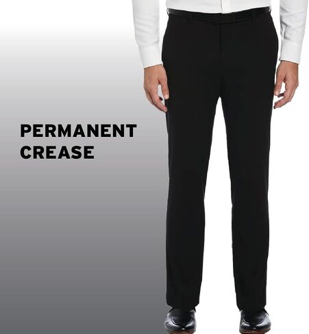 Savane Men's Performance Gabardine Dress Pant With Expandable Waistband, Flat Front No Iron Stretch Fabric in Saudi Arabia