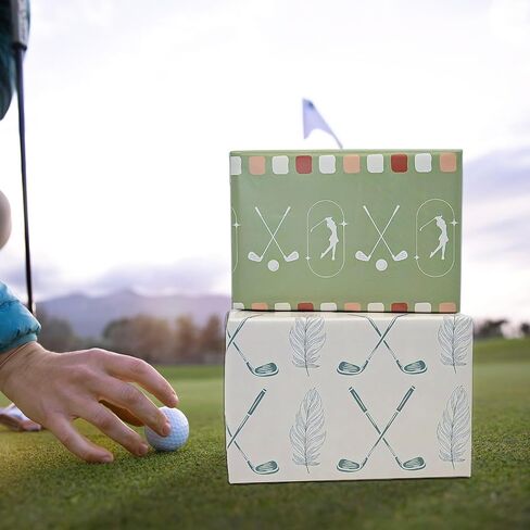 NARCSCHICHU 8 Pcs Golf Wrapping Paper Boho Style Gift Wrap for Birthday Holiday Baby Shower Golf Party - 19 X 27 Inches Per Sheet in Saudi Arabia