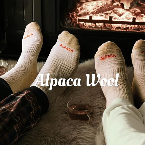 Alpaca Wool Boots Socks Men Women Thermal Warm Compression Cushioned Thick Winter Hunting Socks Hiking in Saudi Arabia